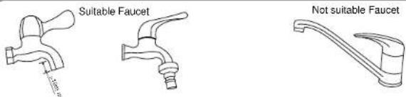 Imarflex IWM-800TL - Water inlet installation - 1
