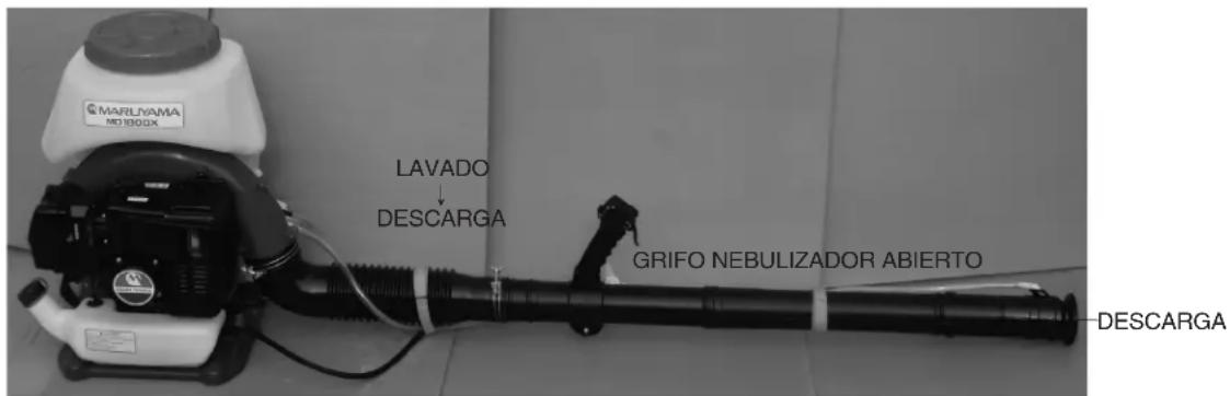 MARLIAMA MO180GX LAVADO DESCARGA GRIFO NEBULIZADOR ABIERTO DESCARGA