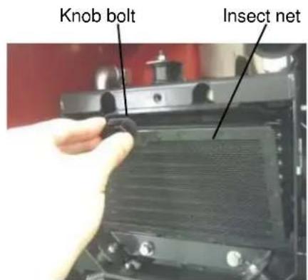Knob bolt Insect net