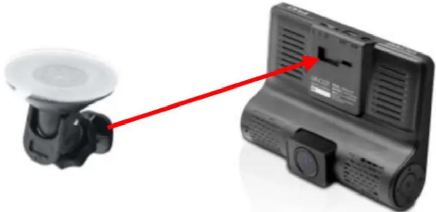 MINOLTA MNCD415T - Windshield Suction Cup Mount - 1