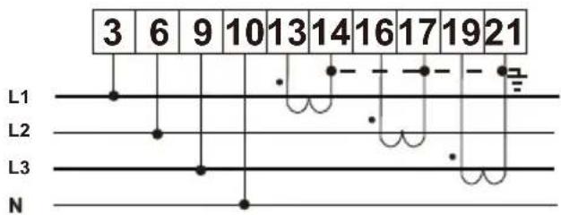 3 6 9 10 13 14 16 17 19 21 L1 L2 L3 N