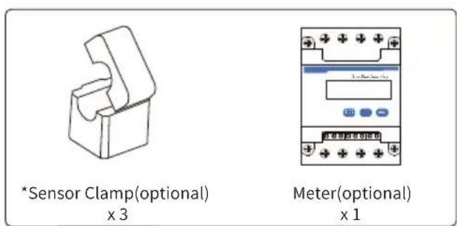 *Sensor Clamp(optional) x 3 Meter(optional) x 1