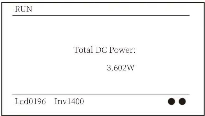RUN Total DC Power: 3.602W Lcd0196 Inv1400