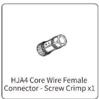 HJA4 Core Wire Female Connector - Screw Crimp x1