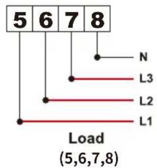 5 6 7 8 N L3 L2 L1 Load (5,6,7,8)