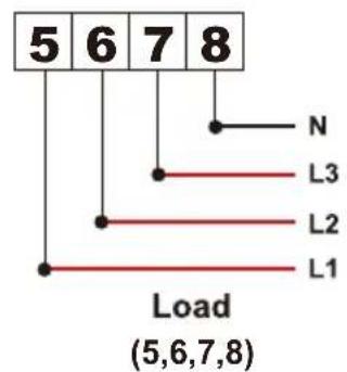 5 6 7 8 N L3 L2 L1 Load (5,6,7,8)