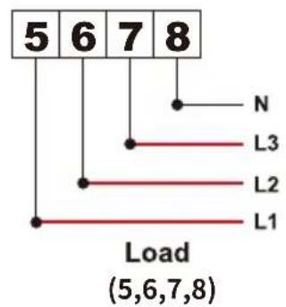 5 6 7 8 N L3 L2 L1 Load (5,6,7,8)