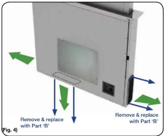 Remove & replace with Part 'B' Remove & replace with Part 'B' (Fig. 4)