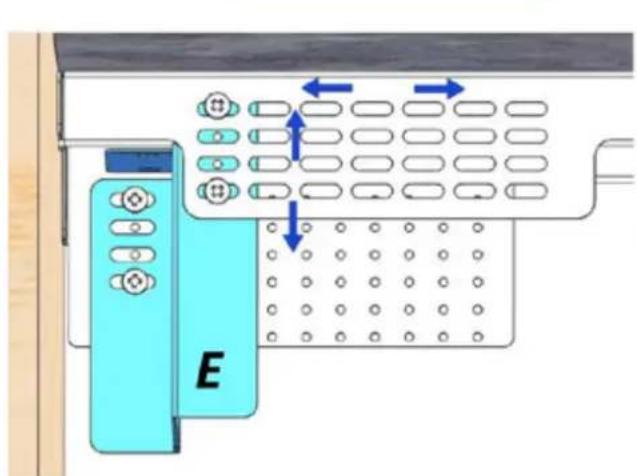 Diagram showing a device with labeled components and directional arrows indicating movement or flow between states.