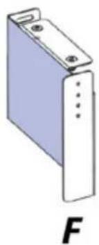 SIRIUS SDD2ELEMIC58 - Fasten in place with two x 10mm Screws on either side of 'E&F' as per (Fig.12) - 2