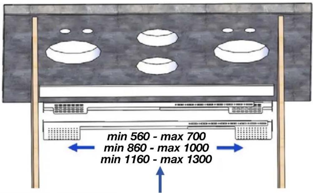 min 560 - max 700 min 860 - max 1000 min 1160 - max 1300