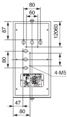80 60 87 12060 80 4-M5 47 80