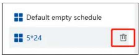Default empty schedule 5*24