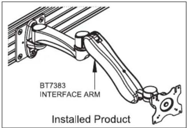 BT7383 INTERFACE ARM Installed Product