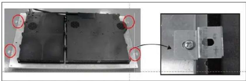 Master Kitchen MKHI 906-ED 3BR BK - Adjusting the bracket position - 1