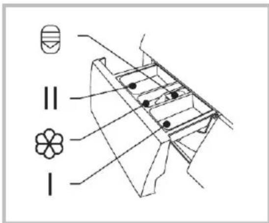Master Kitchen MKWM FS60914 INV TOUCH B - ■ Vaschea dei detersivi - 1
