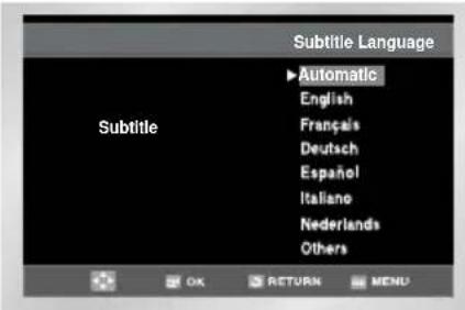 Subtitle Language ▶Automatic English Français Deutsch Español Italiano Nederlands Others