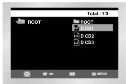 Total : 1/3 ROOT ROOT D CD1 D CD2 D CD3