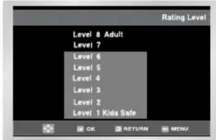 Rating Level Level 8 Adult Level 7 Level 6 Level 5 Level 4 Level 3 Level 2 Level 1 Kids Safe