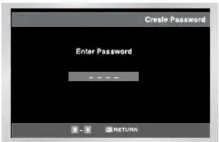 Create Password Enter Password - - - - - 0 - 1 RETURN