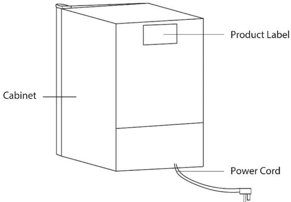 Product Label Cabinet Power Cord