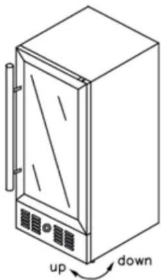 EDGESTAR VBM131SS - Leveling the Commercial Refrigerator - 1