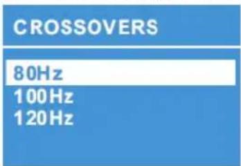 CROSSOVERS 80Hz 100Hz 120Hz