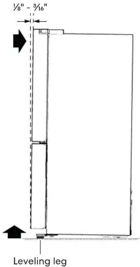 1/8" - 3/16" Leveling leg