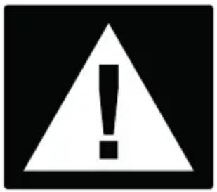 Warning sign with exclamation mark inside a triangle, commonly used to indicate an explosion or hazard event.