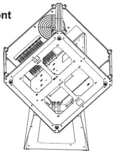 Technical line drawing of a mechanical assembly with no visible text or symbols