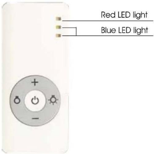 Red LED light Blue LED light