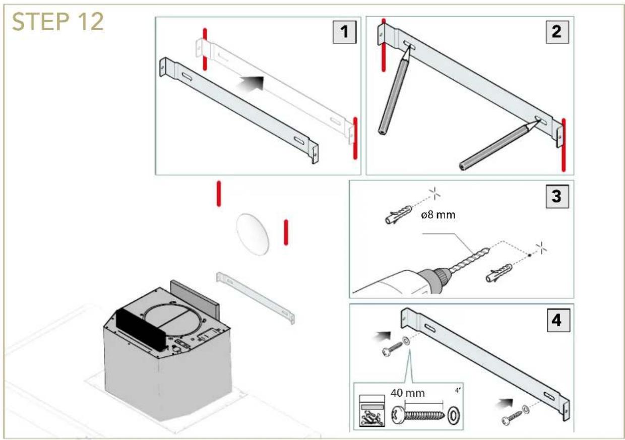 STEP 12 1 2 3 ø8 mm 4 40 mm 4"