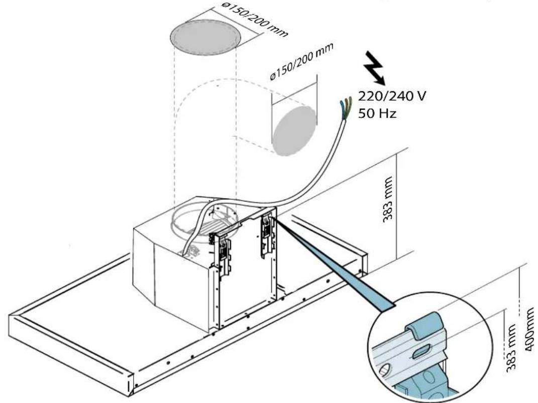 Ø150/200 mm Ø150/200 mm 220/240 V 50 Hz 383 mm 383 mm 400mm