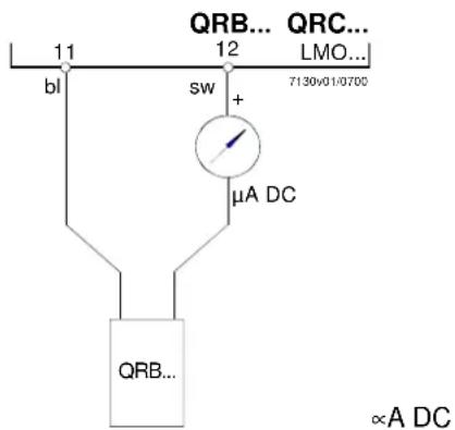 QRB... QRC... 11 12 bl sw + 7130v01/0700 μA DC QRB... ∝A DC