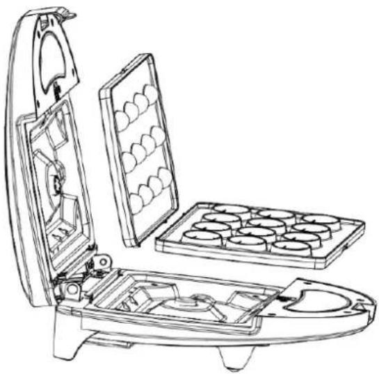 Heinner HNM-750BKS - Removable plates - 1