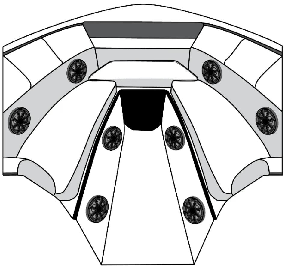 KICKER Premium 51MSC8 - Secure speaker to desired location. Possible locations for MSC Speaker Mounting - 2