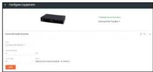 Configure Equipment 1. Setup Service Contract 2. Contracter Top Box 1 Contract Set Provider Properties Add Contract Set Top Box 1 Command/Type: 0 100 Load Type: 0 Package Contract/Service 1 & Format 2 OK