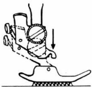 White W1240 - TO REMOVE THE PRESSER FOOT: - 3