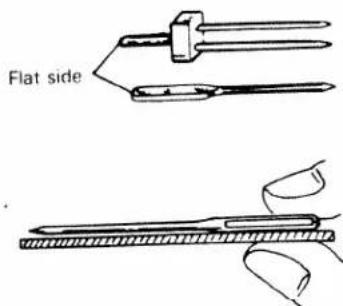 Flat side