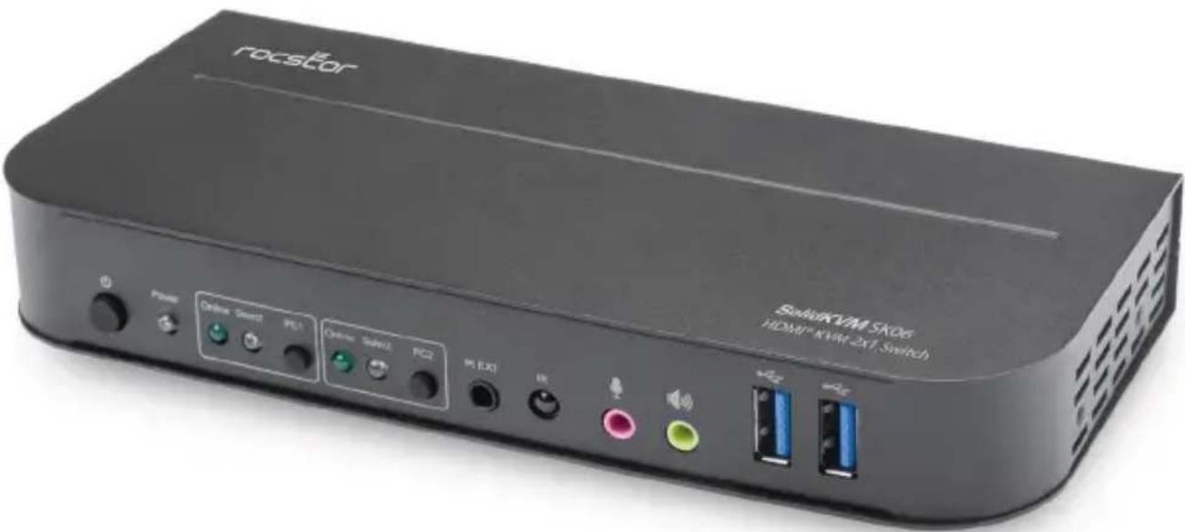roostar SohokKVM SK06 HDMI® KVM, 2x1 Switch