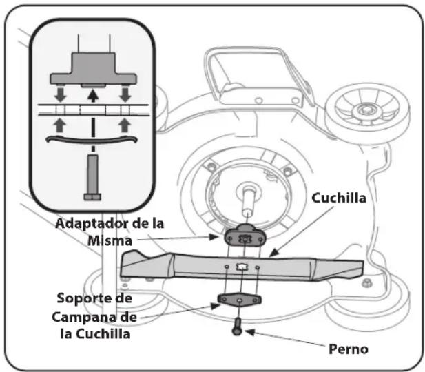 Adaptador de la Misma Soporte de Campana de la Cuchilla Cuchilla Perno