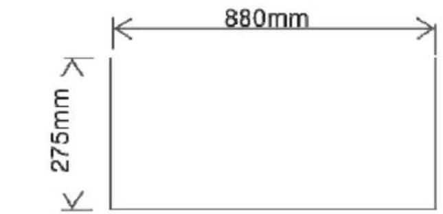 275mm 880mm