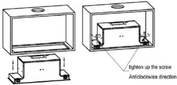 tighten up the screw Anticlockwise direction
