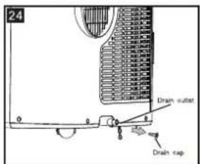 24 Drain outer Drain cap
