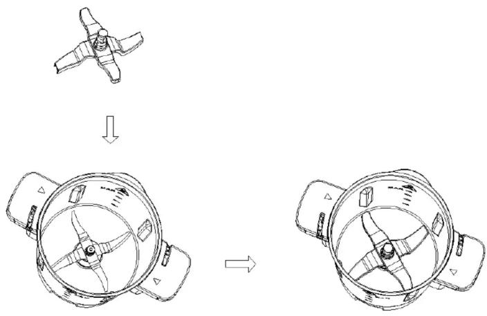 Infiniton CHEF 365 - Install/remove the blade cover - 1