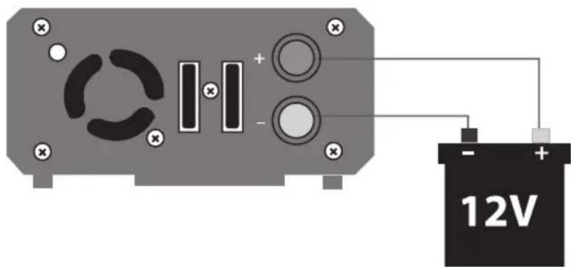 Manta MPI300M - CONNECTING TO THE BATTERY: - 1