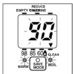 REDUCE EMPTY CIMERINE 97' 98 85 600 WARM SAVE MODE CLEAN BOIL