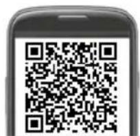 QR code displayed on a smartphone screen, likely for scanning to access digital content or a URL.