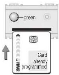 green Card already programmed