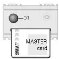 off MASTER card
